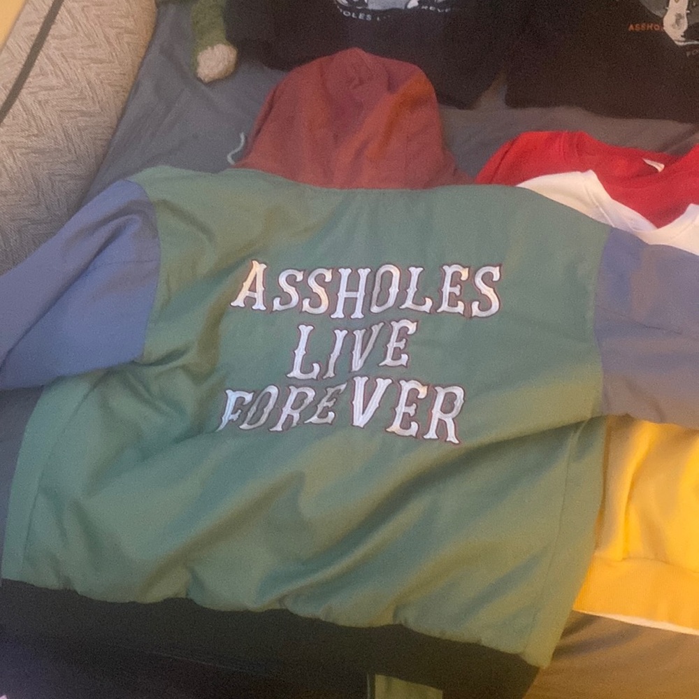 Linda fine gold zip up jacket